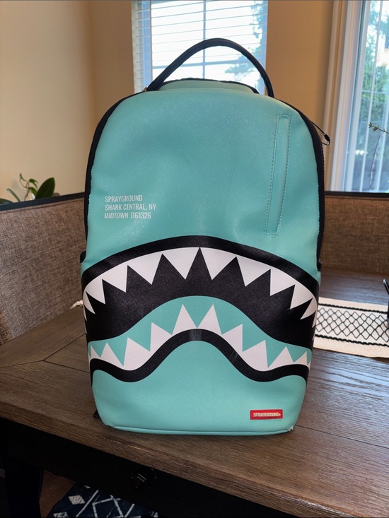 Sprayground Handbags - Sprayground Mint Shark Backpack